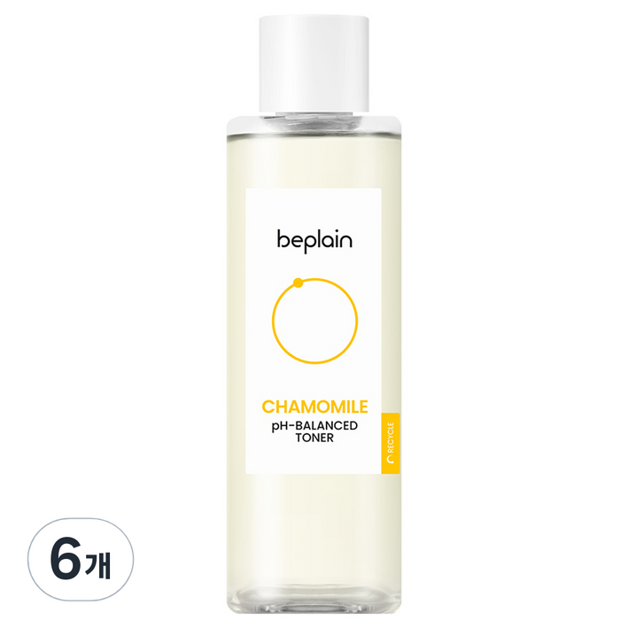 비플레인 캐모마일 약산성 토너, 6개, 200ml