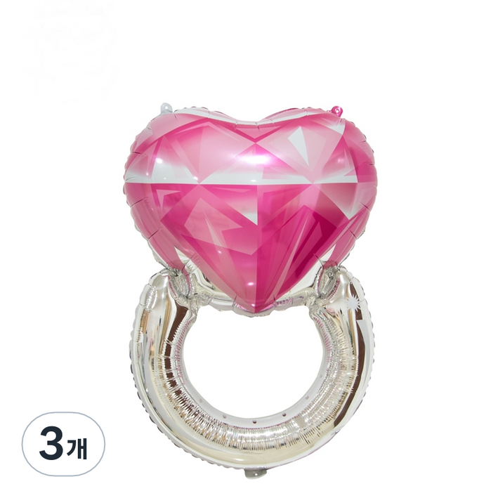 하트 다이아 반지 풍선 대