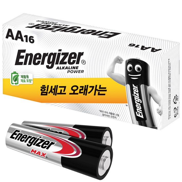 에너자이저 알카라인 건전지 AA VALUE PACK 18개입