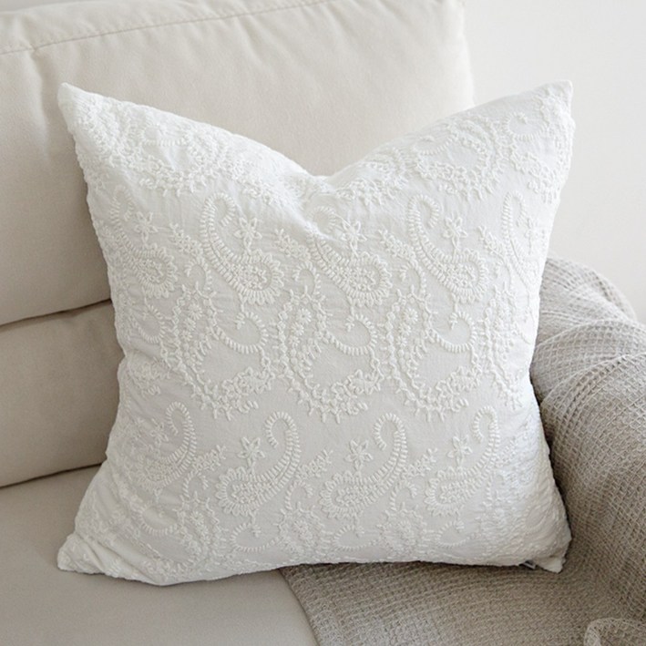 쿠션이야기 허쉬 페이즐리 쿠션커버