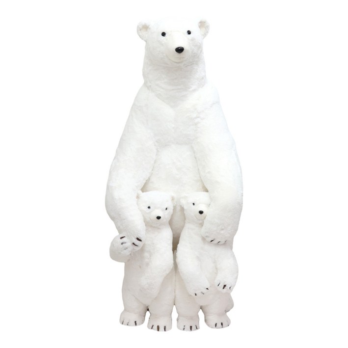 홈앤빌리지 크리스마스 소품 트리 장식 패밀리 곰인형, 1개