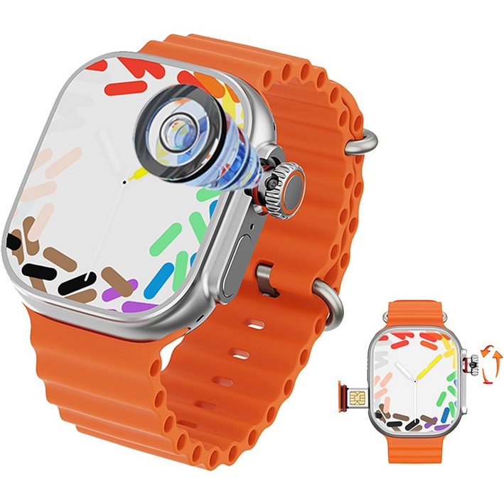 4G LTE 셀룰러 스마트워치 독립형 카드꽂이 영상통화 시계.한국판