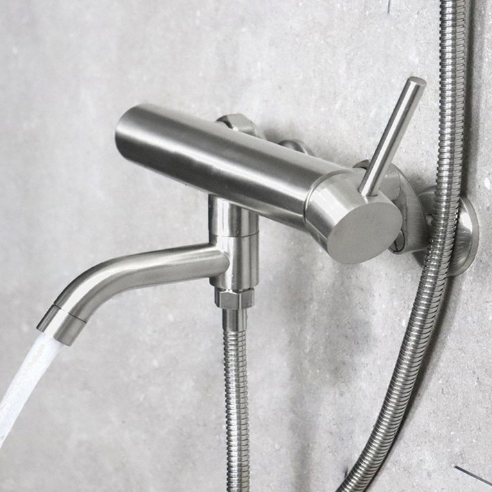 로딘 샤워기수전 무광 욕실 스텐304 샤워수전 욕조 샤워기 수도꼭지 교체 IN133, 1개