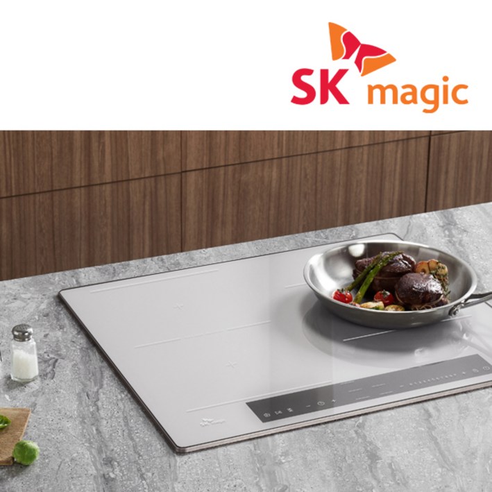 SK매직 3구 플렉스존 올파워 인덕션 프리미엄 클리어트랜스 상판 IHRBF31C 3400w 미스티 그레이