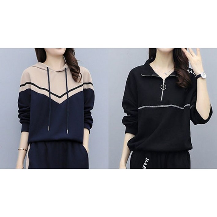 여성용 트레이닝복 세트 2종