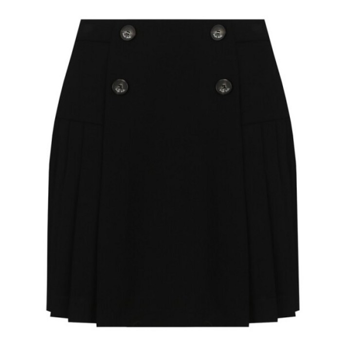 베스띠벨리  23가을  더블단추 플리츠 미니  스커트2310