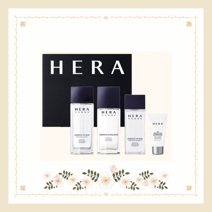 정품 헤라 옴므스킨 125ml 에멀젼 110ml 2종 세트 쇼핑백 증정