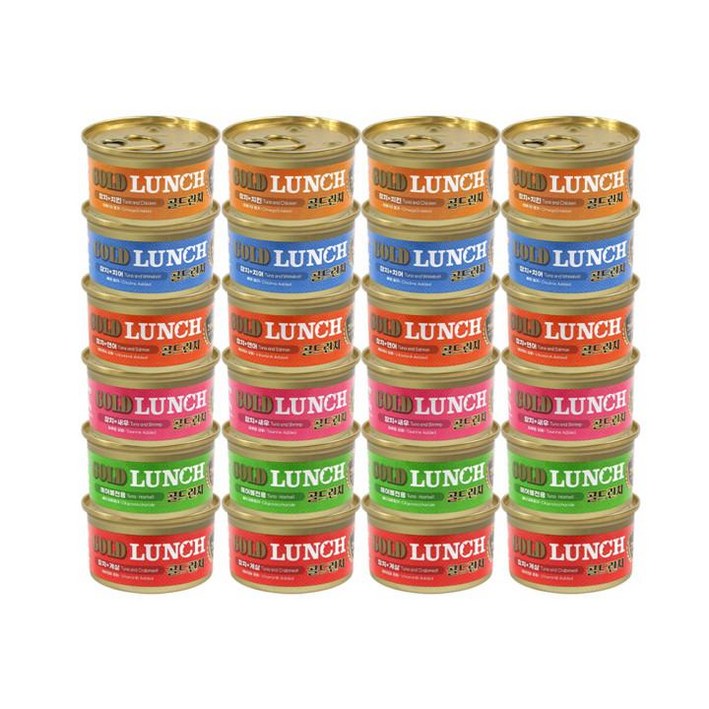골드런치 고양이 주식캔 치킨  참치 80g, 24개, 80g