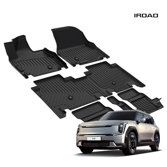 아이로드 TPE 카매트 풀커버 / 기아 / 스포티지 NQ5 / 쏘렌토 / 레이 / K8 / EV9 / EV6 / EV3 / 카니발 / 셀토스 / 스포티지 하이브리드, EV9_MV1_7인승(기본)_2WD(24년~현재)
