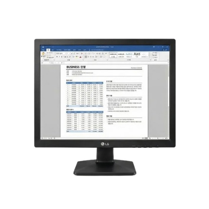 LG 43cm(17인치) 5:4 비율 모니터 17MB15P - 문서작업 최적화/CCTV/산업용 서브 스크린 (틸트/VESA)