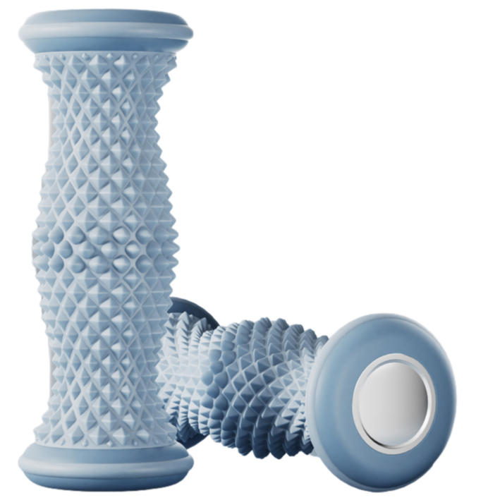 혈액순환 다리 마사지 릴렉스 발바닥 족저근막염 마사지기 롤러 풋롤러, 1개, 푸른 색