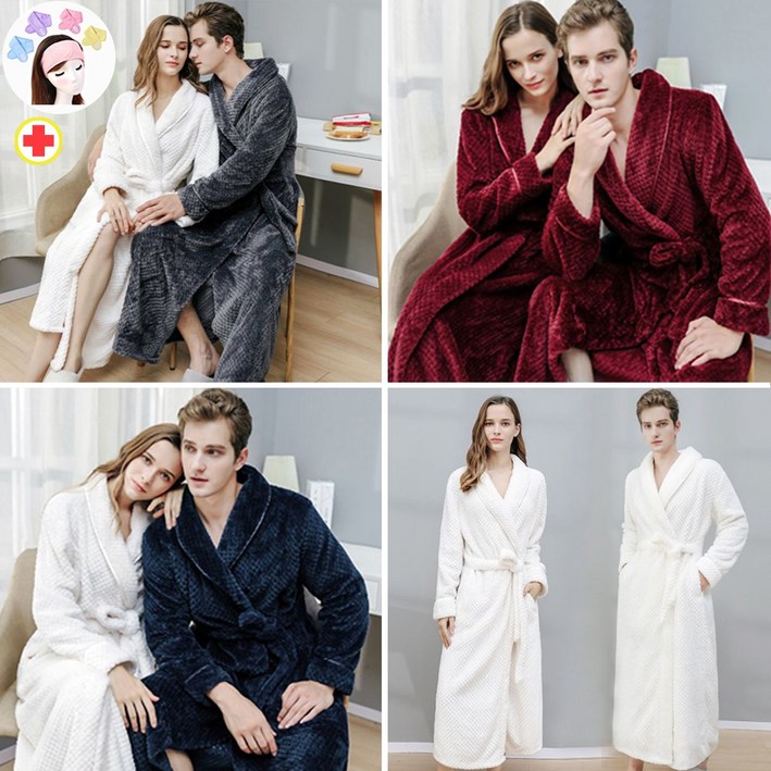 진하다 겨울 극세사 샤워가운 호텔 목욕 까운