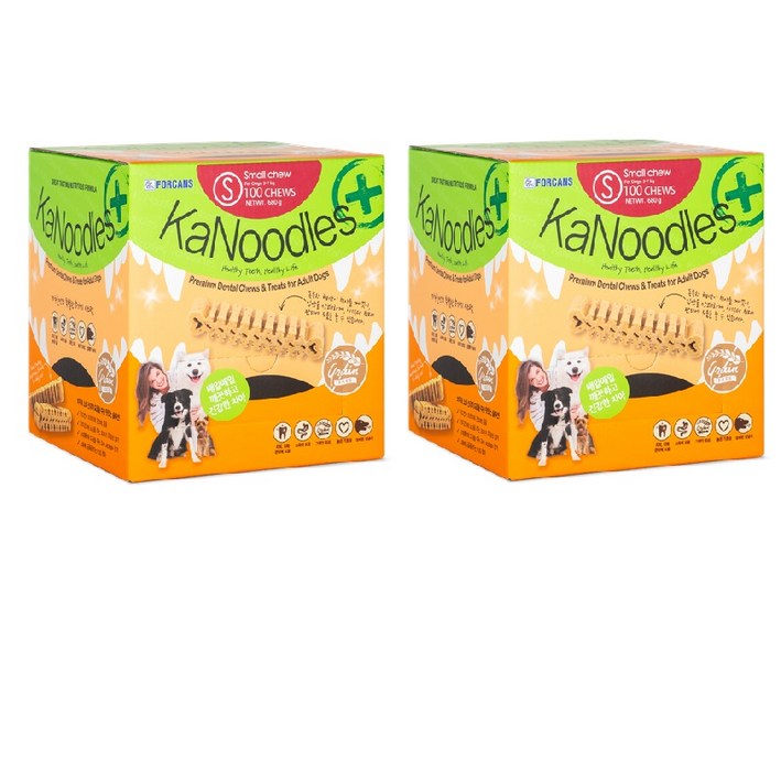 포켄스 카누들 필로팩 S 100개입 강아지 덴탈껌 MONG SET