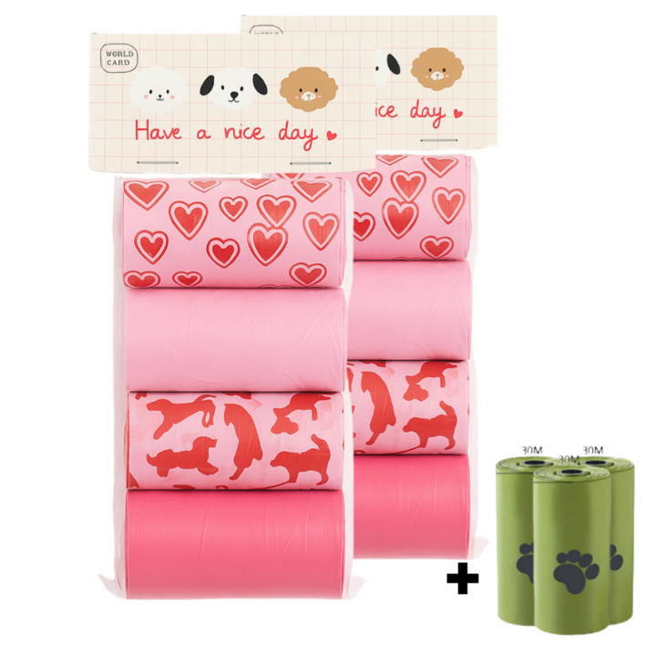 쉬어가게 향기나는 강아지 배변봉투 풉백, 2개, 80개입, Red