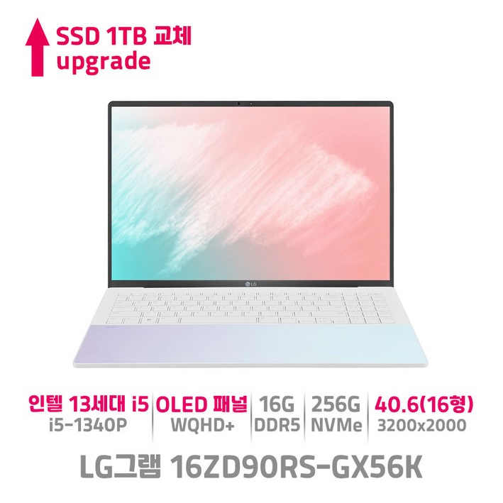 LG그램style 16ZD90RS-GX56K 인텔 i5 13세대 OLED WQHD+