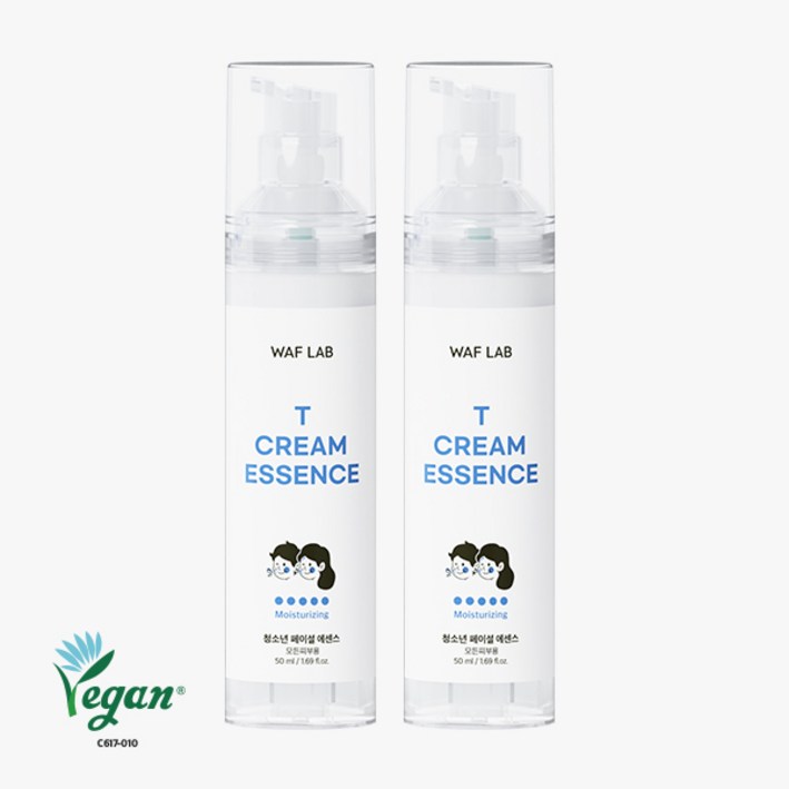 와프랩 사춘기 청소년 페이셜 크림 에센스 50ml, 2개, 50g