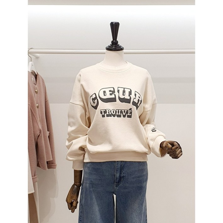 [백화점 정품] ZOOC 맨투맨 [파주점] zooc 주크 드롭숄더 밑단트임 티셔츠 V251MSM901