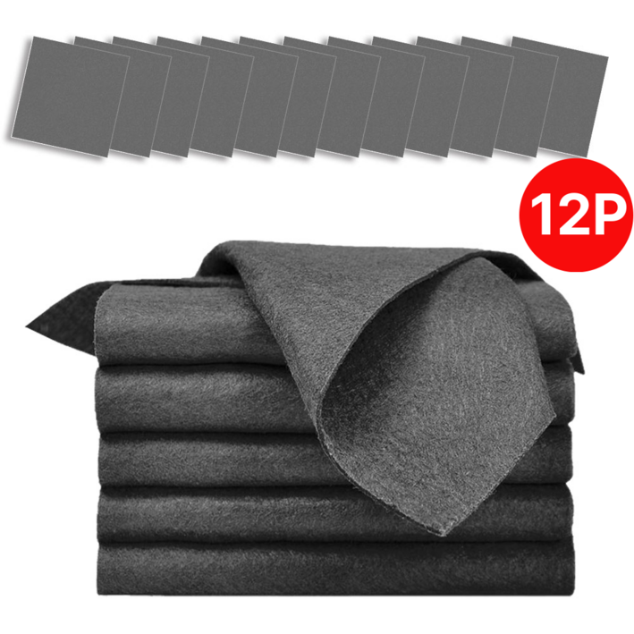 온미토스 흡수력 좋은 극세사 주방 업소용 다용도 만능 유리 행주, 12개