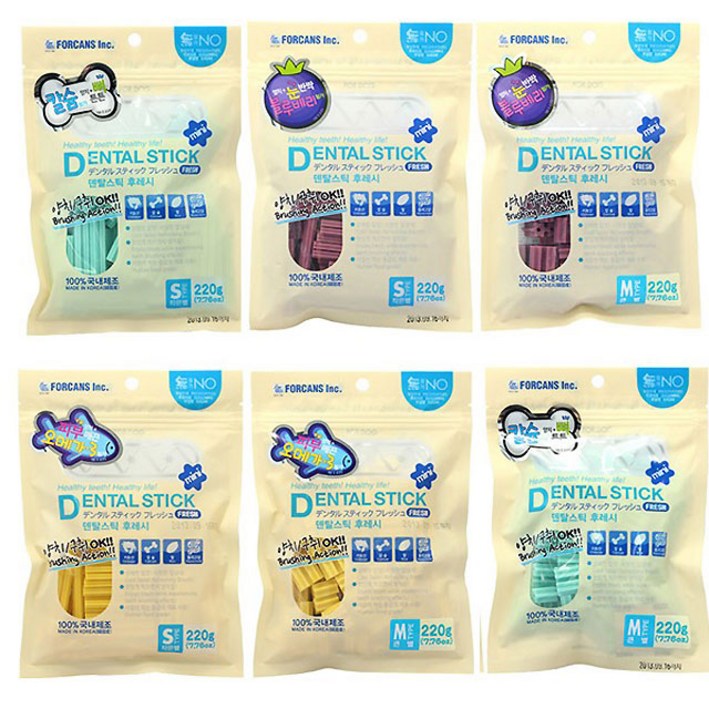 포켄스 덴탈스틱M큰별220g 3종, 220g, 3개