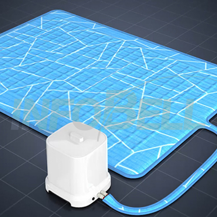 TV홈쇼핑정품 인포벨일월 에어컨매트 냉수마찰 여름 쿨링 자동펌프 저전력 인견 침대 냉감 매트