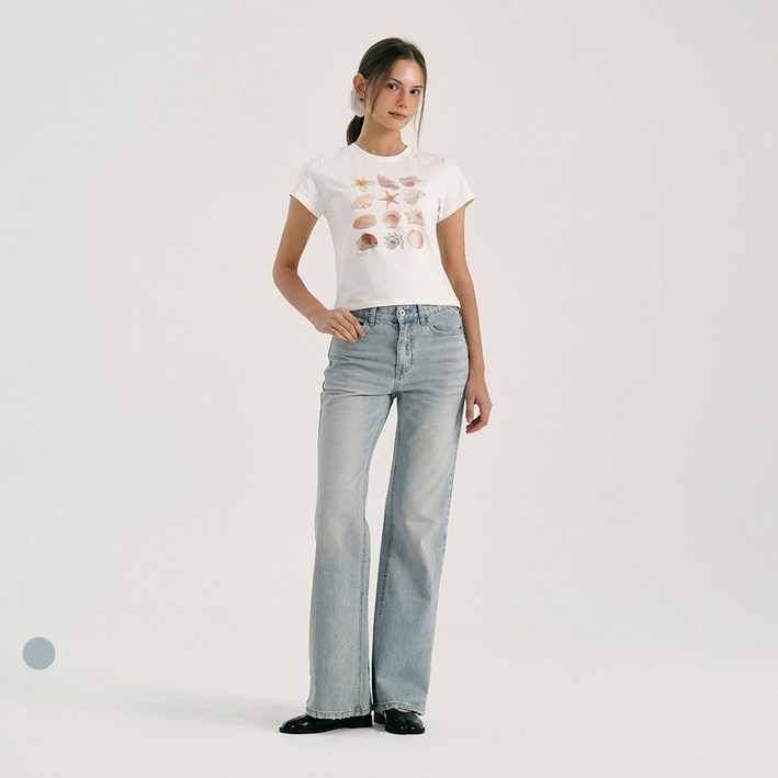 [콘치웨어] [CONCH DENIM] 솔리드 부츠컷 데님팬츠 2colors