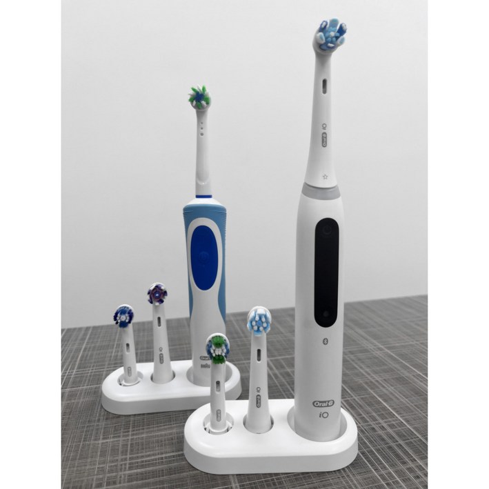 [호환] 큐클래스 오랄비 호환 전동칫솔거치대 받침대 전동칫솔스탠드, 2개, 화이트, 칫솔 보관 홀더
