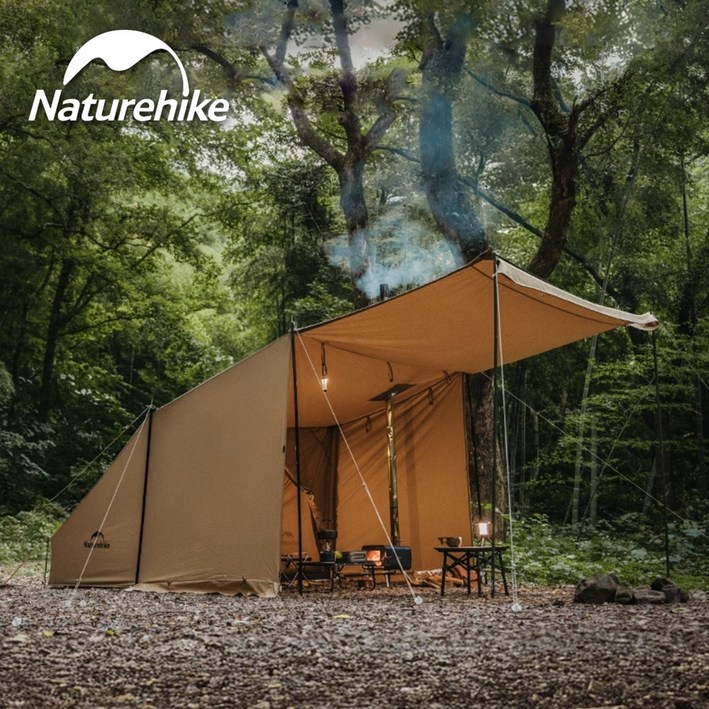 네이처하이크 벙커 텐트 코튼 면텐트 분리형 투룸 리빙쉘 화목난로 감성 야외 캠핑