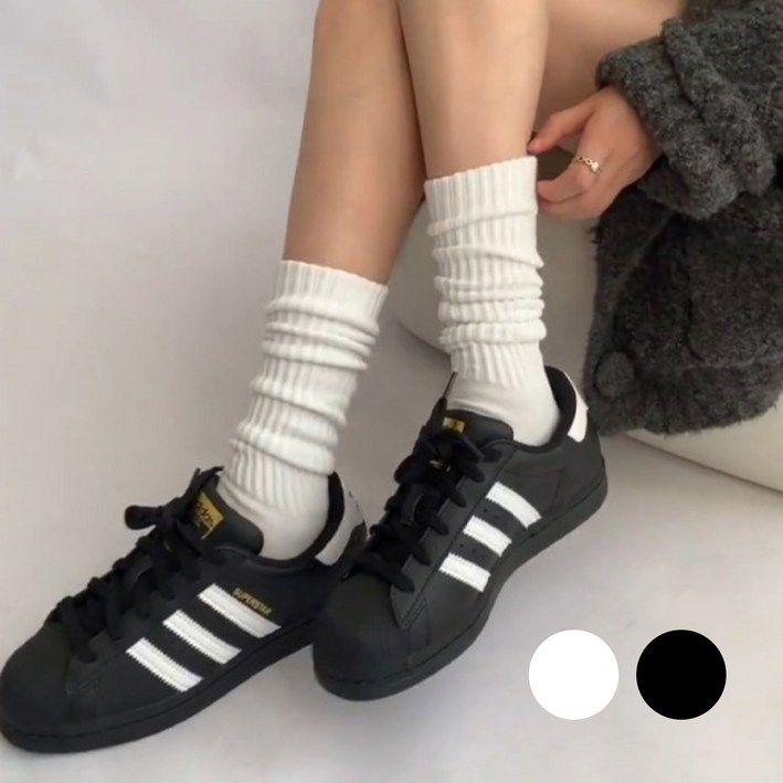 바디랜드 쫀쫀한 골지 주름 니삭스