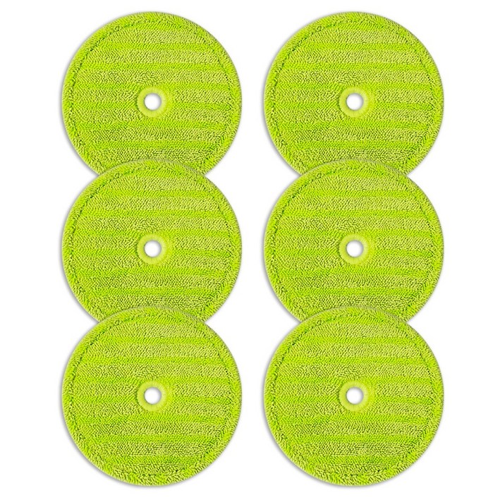 리빙플러스 걸레 에브리봇 삼성제트 호환 물걸레 쓰리스핀 엣지 청소기 청소포 극세사 패드 초록색