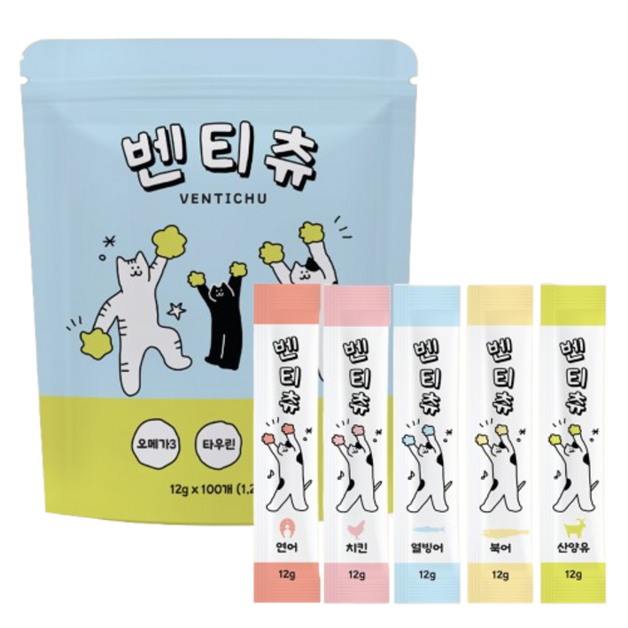 벤티츄 짜먹는 고양이간식 대용량
