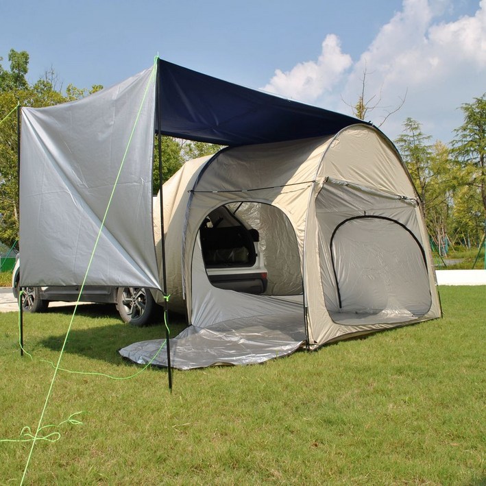 SUV 도킹 텐트 차박용 타프쉘 카 검정색 꼬리 카크닉 도킹