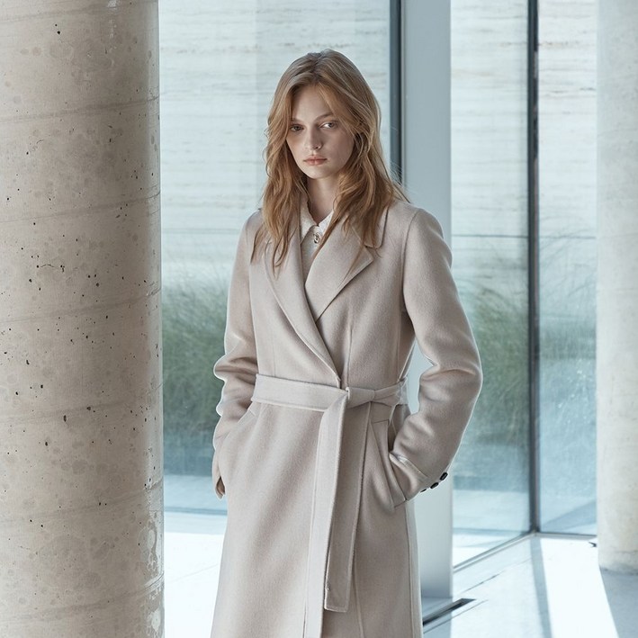 100%정품 잇미샤 여성 코트 25 캐시미어 블렌디드 핸드메이드 ITPBZHL710 호캉스