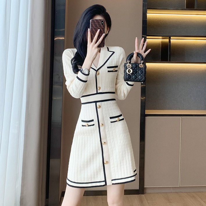NEW 봄/니트원피스/지고트원피스/원피스/라인원피스/A라인원피스/니트미니 원피스/하객원피스/니트원단/엘레강스/감성/매력/여자
