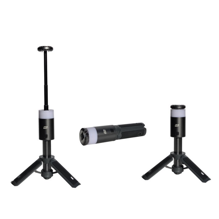 트랜스폼 랩스 캠핑랜턴 휴대용 충전식 LED 스탠드 포함, 1개, 블랙