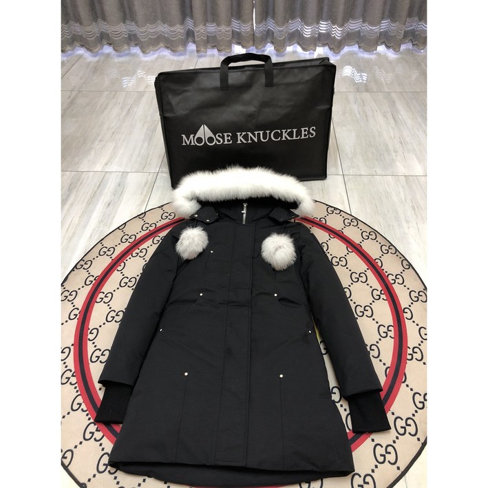 Moose Kunckles 가위 01 클래식 하프 패딩 여성