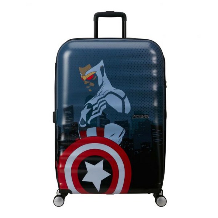 아메리칸 투어리스터 American Tourister 웨이브브레이커 디즈니 스피너 77  28 마블 FL 트롤리 캡틴 아메리카 시티 캐리어 여행 가방 320736