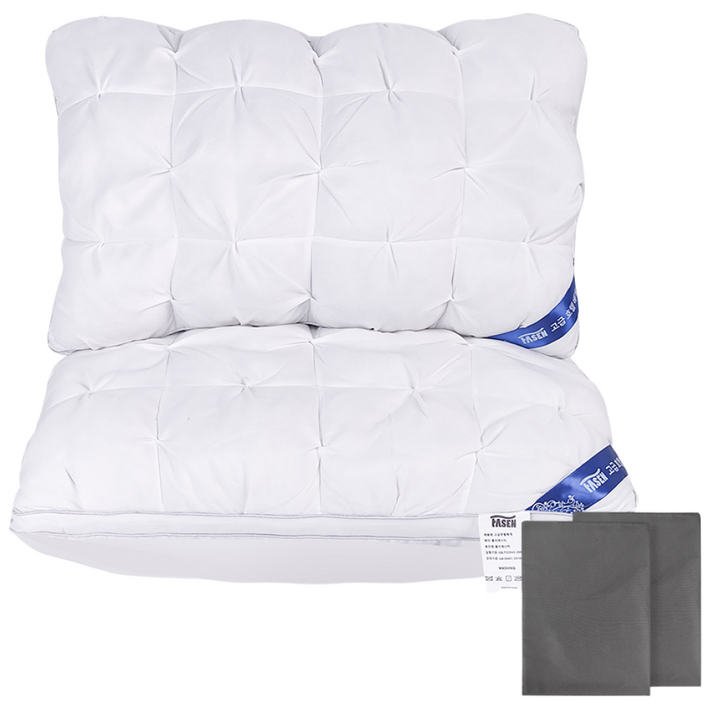 FASEN 베개 프리미엄 경추베개 5성급 호텔 사계절용 베개추천 배게+베개커버, 2개, 색상1