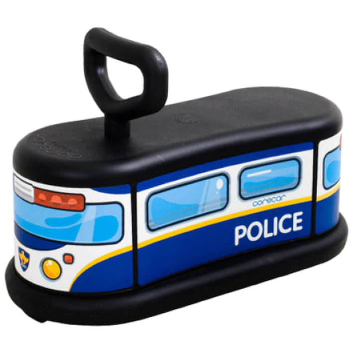 [코레카] 붕붕카 경찰차 소방차 돌아기 걸음마 유아 어린이 무소음 자동차 장난감, 경찰차, 1개