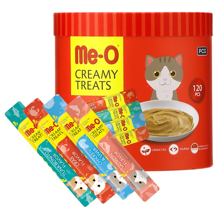 MeO 고양이 크리미 버라이어티 간식 파우치, 혼합맛참치연어게치킨리버, 1.8kg, 1개 MeO 고양이 크리미 버라이어티 간식 파우치, 혼합맛참치연어게치킨리버, 1.8kg, 1개
