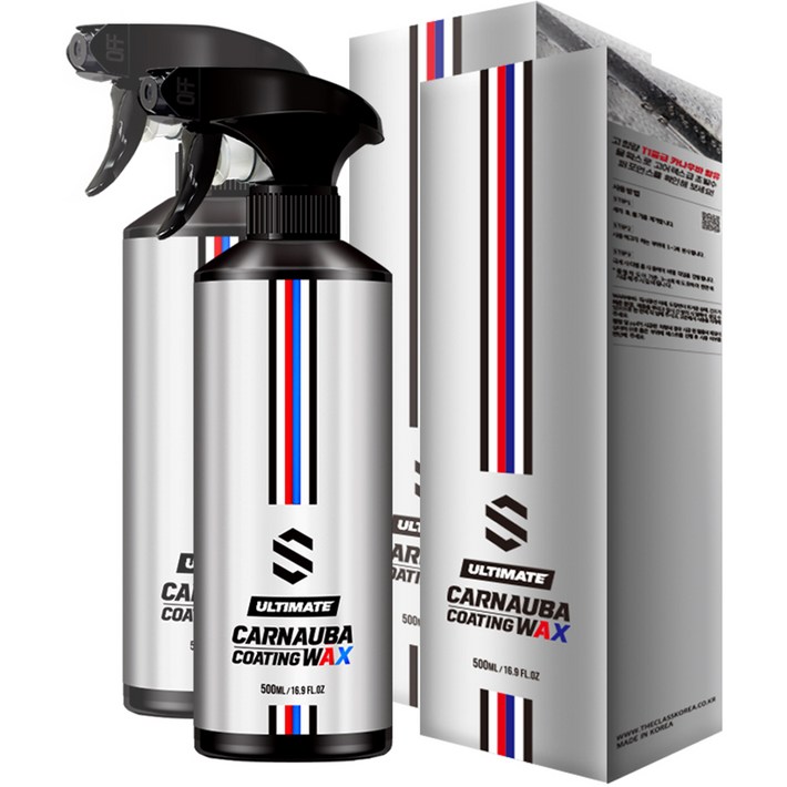 더클래스 얼티밋 카나우바 코팅왁스 퀵디테일러, 500ml, 2개 더클래스 얼티밋 카나우바 코팅왁스 퀵디테일러, 500ml, 2개