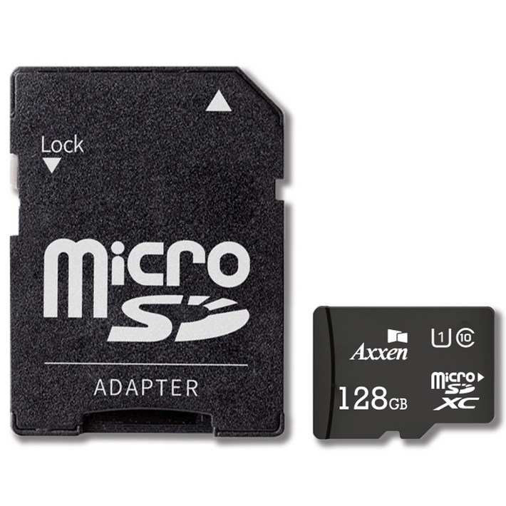 액센 프리미엄 마이크로 SD카드 어댑터 세트 MSD22, 128GB 액센 프리미엄 마이크로 SD카드 어댑터 세트 MSD22, 128GB