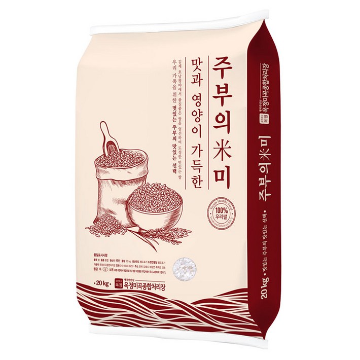 옥정미곡 2024년산 햅쌀 주부의미 백미, 상, 20kg, 1개