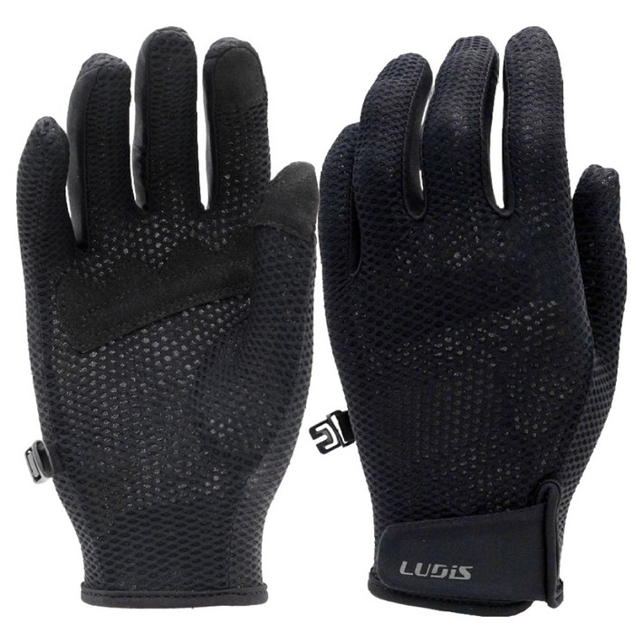 루디스 라이딩 SS 트레킹 장갑 좌우세트 LUPCUG02, 블랙, 1세트