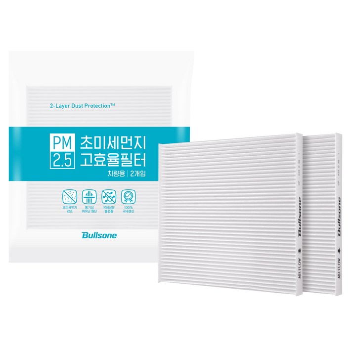 불스원 고효율 에어컨 필터 4호 2p, 1개, 단일상품4번