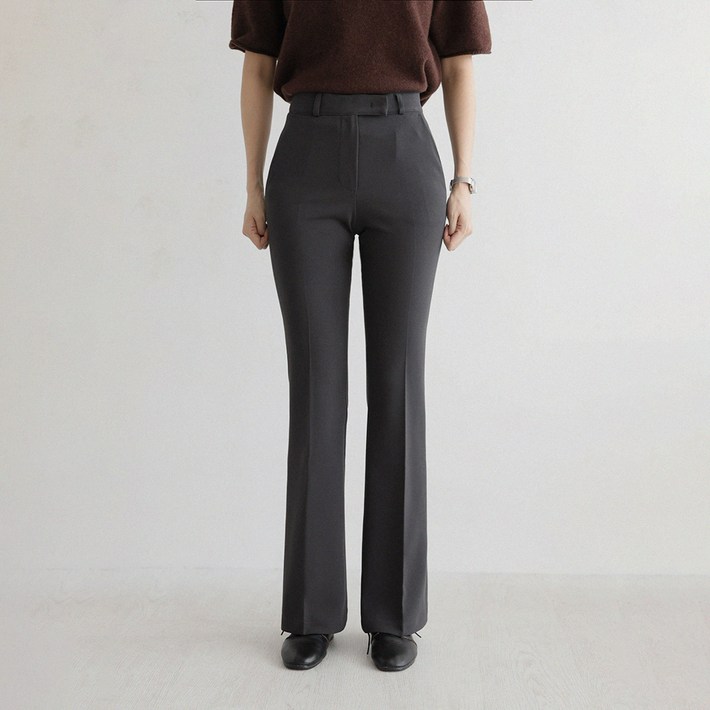 앤드스타일 여성용 숏롱 맞춤슬랙스15 데일리 슬림핏 사방스판 부츠컷 슬랙스 264955