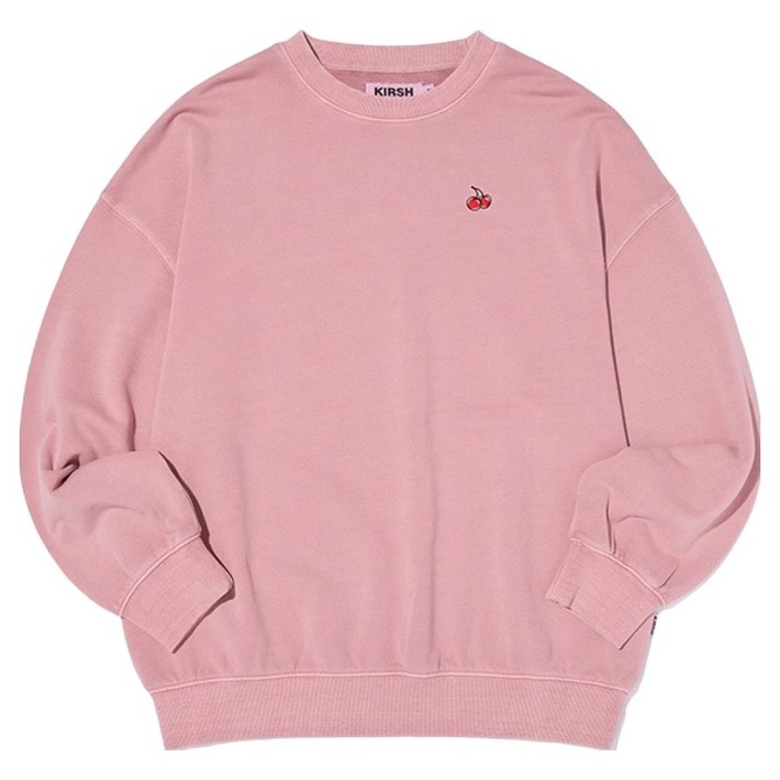 키르시 피그먼트 다잉 체리 스웻셔츠