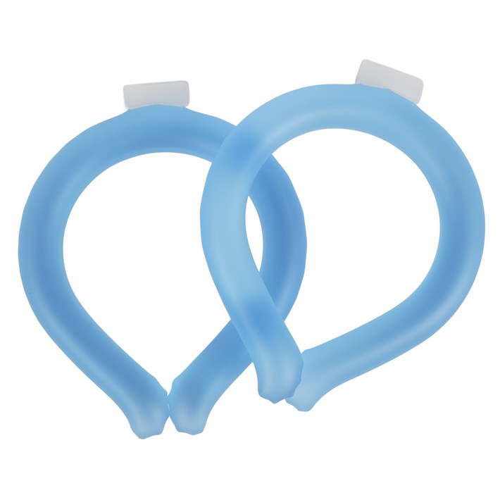 코멧 4세대 심리스 아이스쿨링 대용량 넥쿨러, 블루, 2개