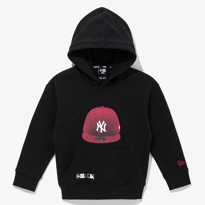 뉴에라 아동용 MLB 뉴욕 양키스 59FIFTY 후드 티셔츠