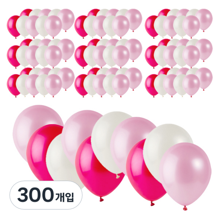 파티팡 라운드 풍선, 러브어써트랜덤 발송, 300개입