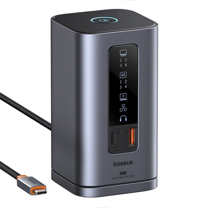 베이스어스 Spacemate 11포트 C타입 도킹 스테이션 BSOH137, 혼합색상, 1개